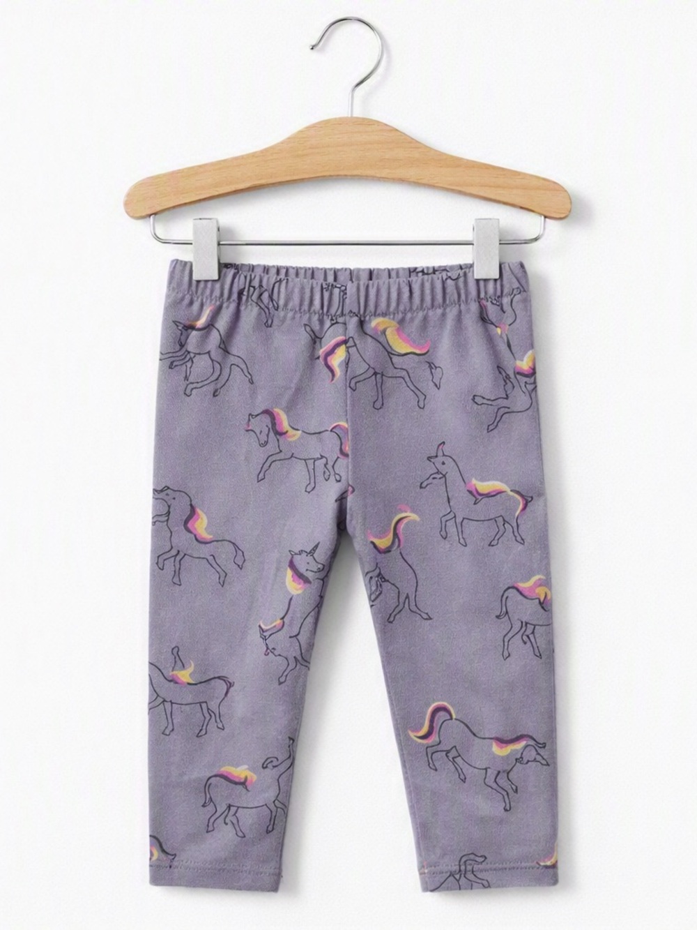 10/$15 George Purple Unicorn Print Leggings - Comfortable Stretch